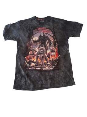The Mountain Death's Pack Reaper Pitbull Tie Dye T-Shirt